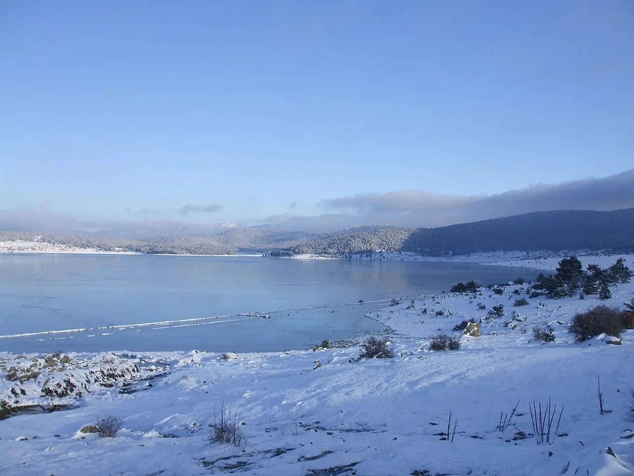 Bolu’da ormanla çevrili yayla manzarası