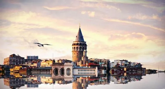 Galata Kulesi'nden İstanbul manzarası - Haliç ve Tarihi Yarımada